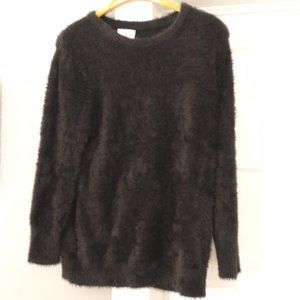 Old Navy Black R PO Blackjack Sweater 2019 Long Sleeved Sweater 2X Furry Soft